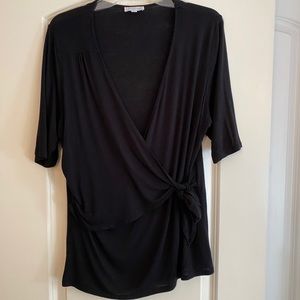Black wrap top